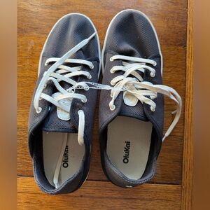 OluKai Navy Lace Up Sneakers Womens 11